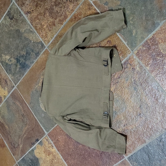 WWII Ike style wool jacket with patching etc Dec 16th, 1944 - Picture 8 of 12